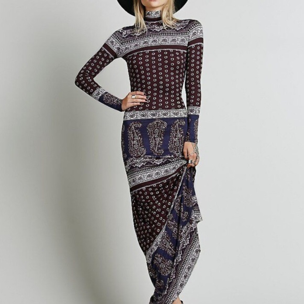 Free People Novella Royale boho maxi dress